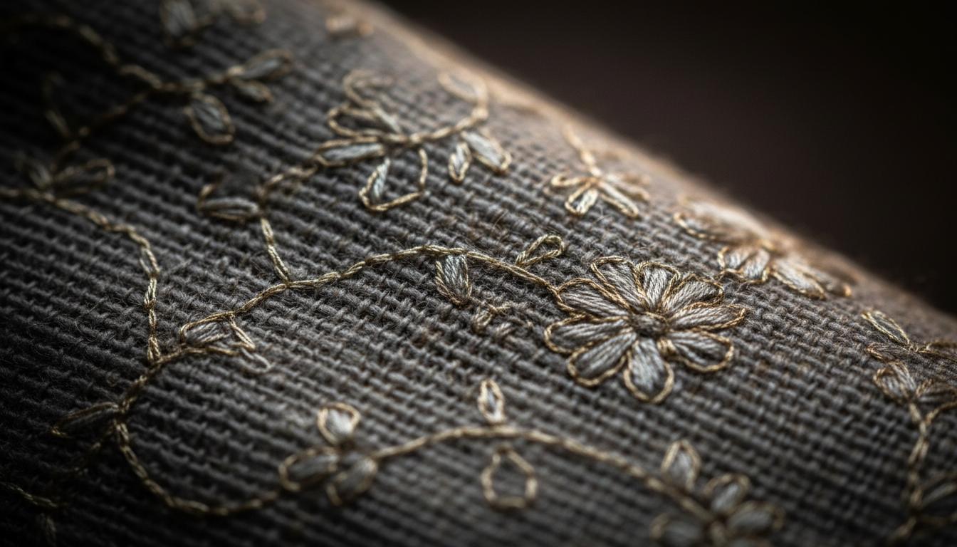 Hand-embroidered Pashmina Detail